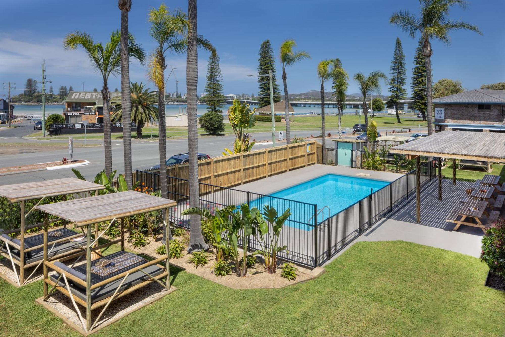 South Pacific Palms Motor Inn Tuncurry Kültér fotó